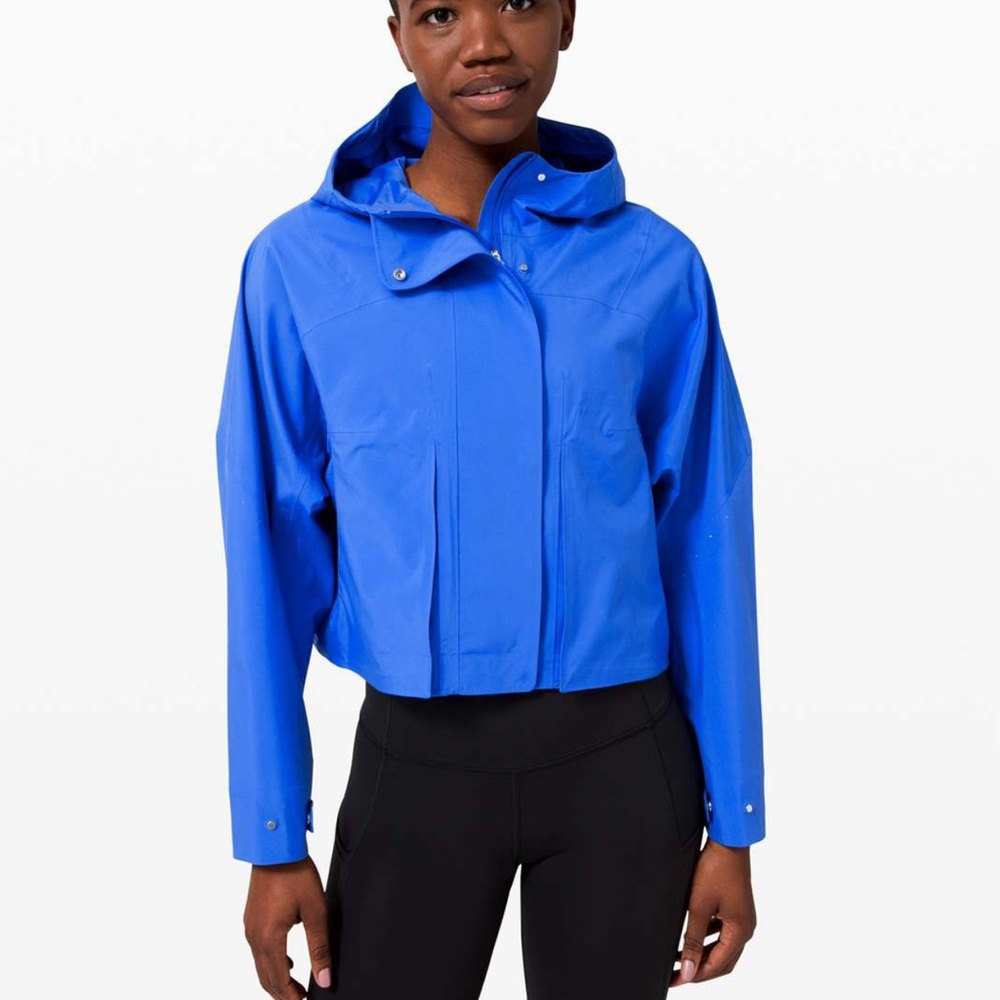 Lululemon Rain Chaser Raincoat Wild Bluebell Blue